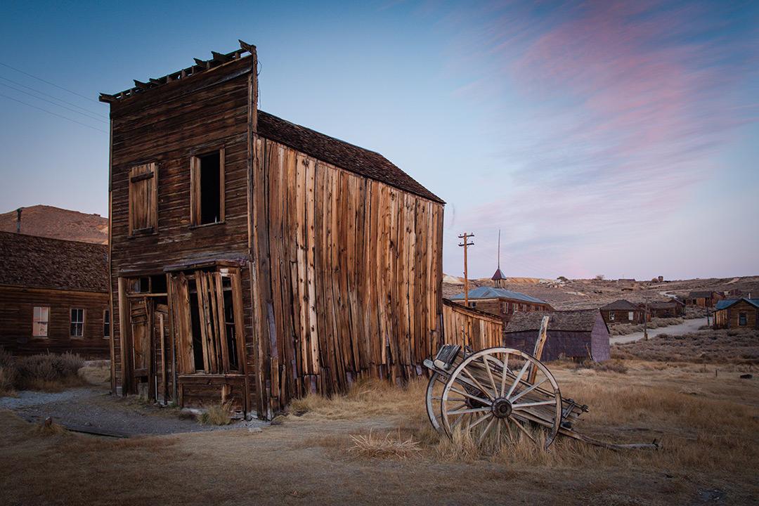 Ghost towns like Bodie are reminiscences of life during the Gold Rush. Image: Courtesy of Califonia State Parks, 2019.
