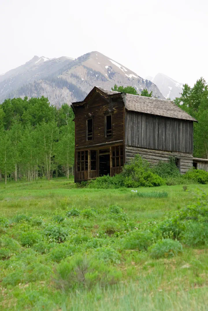One of the historic buildings that can be found in Ashcroft Ghost Town, Colorado.