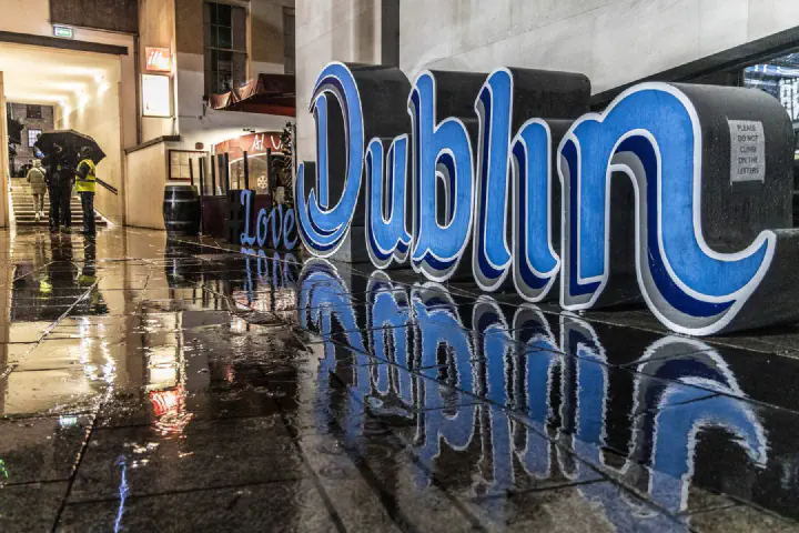 A sign that says &ldquo;Love Dublin&rdquo;.